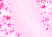 和風(さくらピンク)の背景イラスト画像