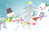 Cute winter background material-Christmas