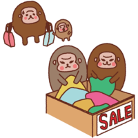 Monkey parent and child are bargains