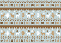 Winter pattern illustration (cute Nordic pattern)