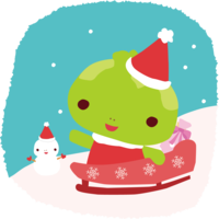 Snake-Santa Claus Christmas cute animal