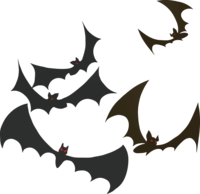 Halloween (bat group) illustration scary