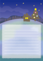 Christmas night sky (vertical) card background