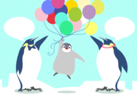Background-Illustration-Cute (Penguins parent and child)