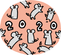 2020 in the ellipse and many-rats (rats) cute 2020 child years