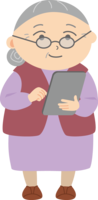 Grandma-Tablet and ipad operation