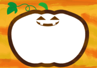 Halloween (pumpkin outline) frame frame