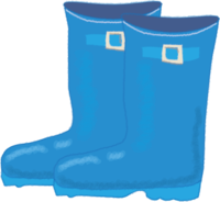 Blue boots / rainy season