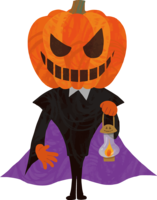 Halloween (Pumpkin Baron) Illustration Cool man