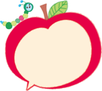 Pop handwritten style (apple and insect) balloon