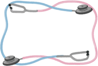 Stethoscope frame illustration-Hospital