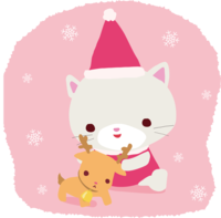 Cat-Santa Claus Christmas Cute Animal