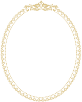 フレーム素材-飾り枠(縦円シンプル)