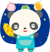 Panda's summer festival (corn at the summer festival) Cute animals