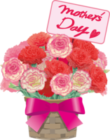 Mother's Day characters (mother's-Day ♡) Pot arrangement carnation