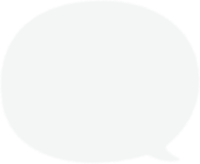 Simple speech bubble illustration (black and white monochrome) / speech bubble