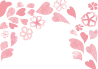 樱春的背景花瓣(线条编排)