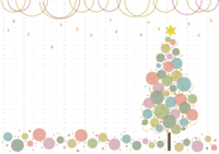 时尚的圣诞框架框(时尚的哈斯特尔色彩圣诞树)