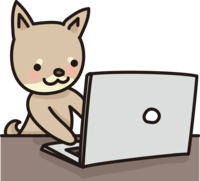 柴犬用电脑打字很可爱