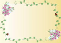 芝桜(しばざくら)春(3~4月)花フレーム