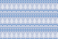 冬天的背景(蓝色)插图(针织图案雪景)