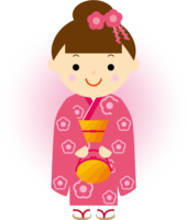 Girl is a sunny figure of Shichigosan.-Autumn