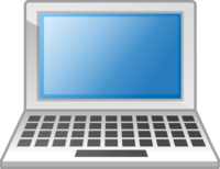 Laptop-Glossy illustration icon