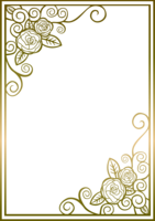 Gothic rose fashionable vertical frame frame gold (gold)