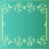 Arabesque pattern (green-green) background frame frame