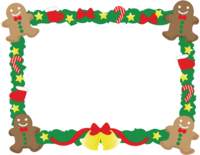 Christmas ornament frame Decorative frame