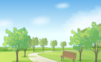Park with greenery-Background