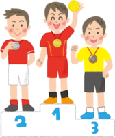 Olympic podium-handball (boys) player
