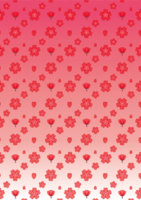 Cute licking cherry blossom background pattern