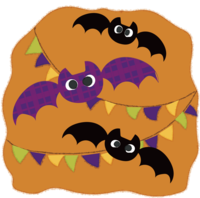 Cute Halloween of bats (check)