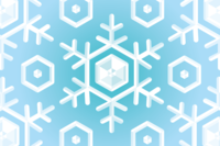 Winter background free illustration (three-dimensional snowflake)