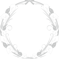 Color and ribbon-Fashionable-Perfect circle-Circle-Frame Frame