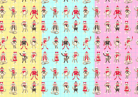Monkey pattern-pop background