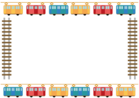 Frame illustration (GO by train)