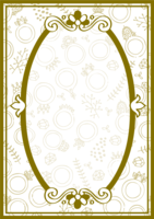 Jewelry pattern gold frame-French fashionable frame frame