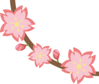 樱花半拱枝的装饰