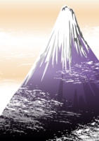 かっこいい富士山(紫富士)背景(縦)