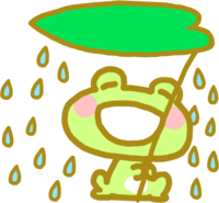 天气(雨)青蛙插图(动画)