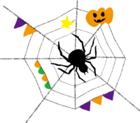 Cute spider Halloween (party decoration)