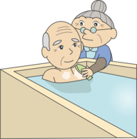Grandma (helping in the bath)