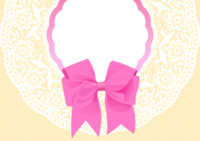 Cute background illustration (Mother's Day ribbon)