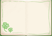 (Happy four-leaf clover) Book frame Frame