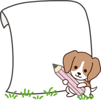 Beagle-Frame for writing notes