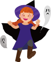 Halloween (girl (ghost and witch)) cute disguise