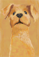 Cute dog background (vertical)