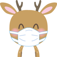 Deer mask 'smile'